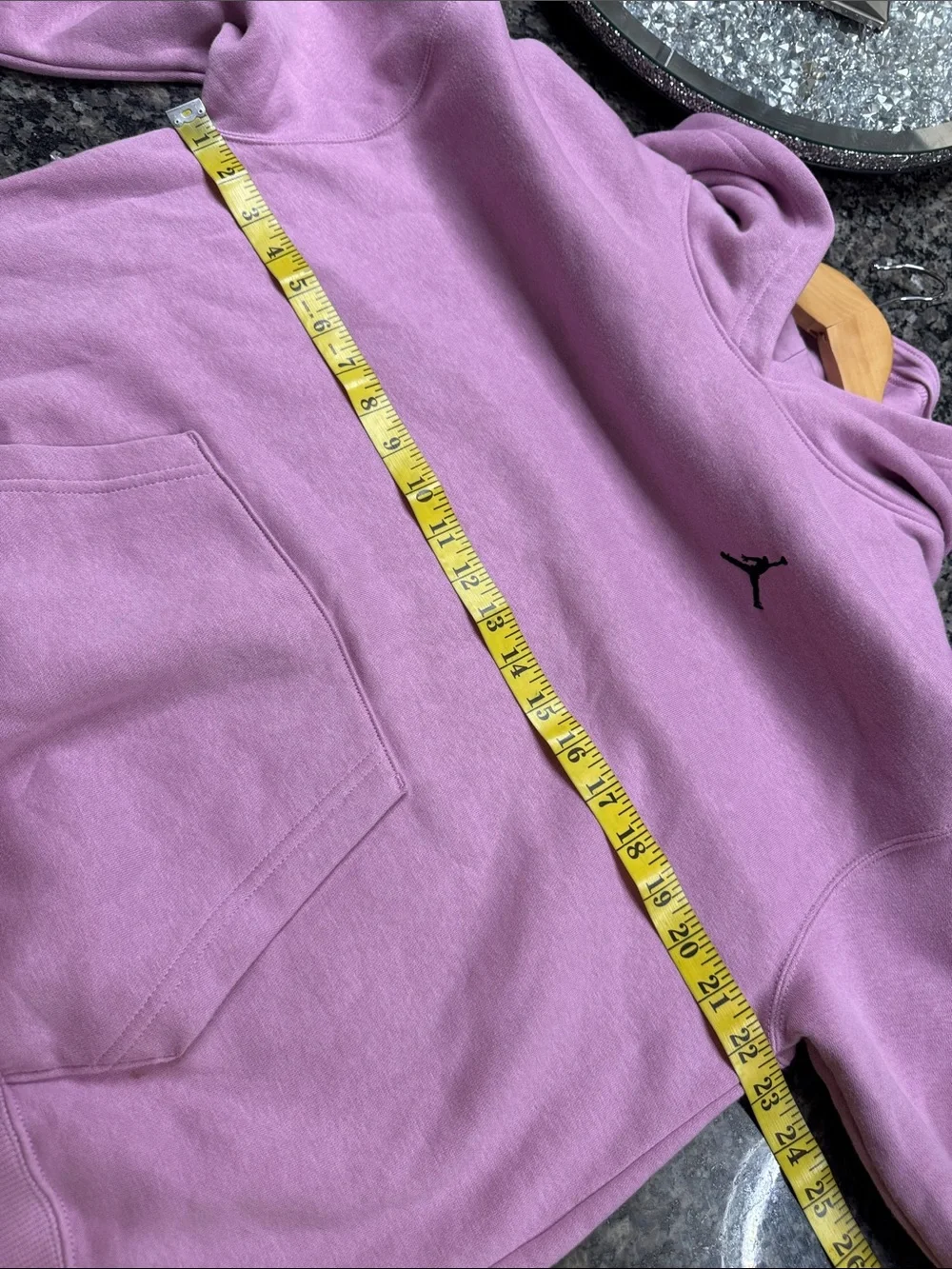 Jordan Men’s Lavender Hoodie with Black Jumpman EUC M